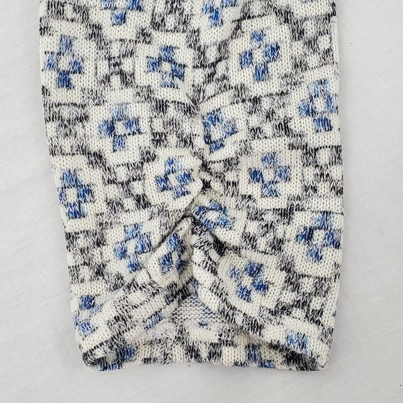 AB Studio Faux Layered Sweater White Blue Medium - Picture 5 of 9